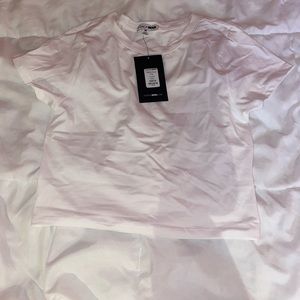 white crop top, size medium